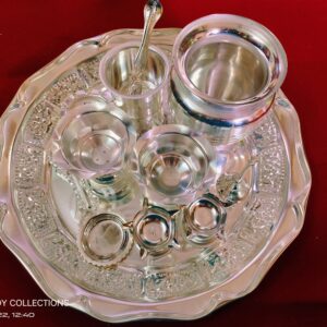 Varalakshmi Pooja German Silver Thali Set