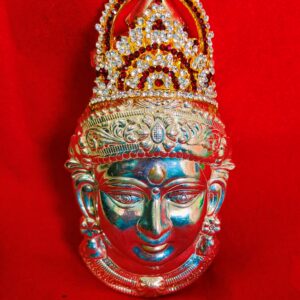 Varalakshmi Pooja German Silver Amma Face with Stone studded Crown