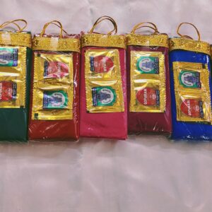 Pattu Blouse Bag Style Tambulam for Wedding/ Ganesh Chaturthi/Navarathri Gifts  (Pack of 10)