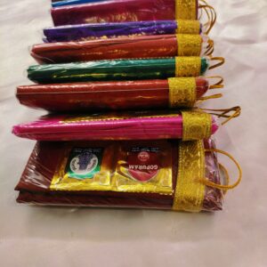 Pattu Blouse Bag Style Tambulam for Wedding/ Ganesh Chaturthi/Navarathri Gifts  (Pack of 10)