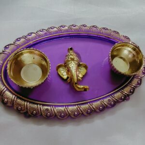 Turmeric and Kukum Tray Tambulam for Wedding/ Ganesh chaturthi/ Navaraati Gifts  (Pack of 10)