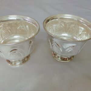 German Silver designer gandham and kumkum cup set