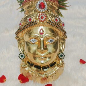 German silver 24k gold with kundan work AMMA Lakshmi Gowri face