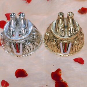 Antique german silver and brass alloy Lord Balaji padam