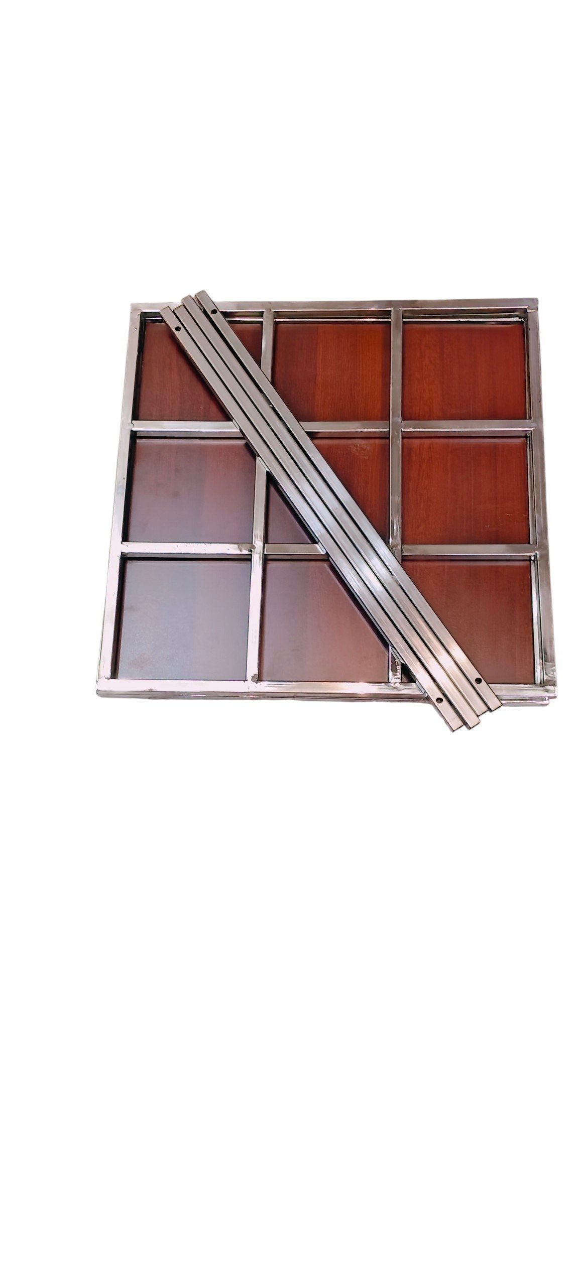STAINLESS STEEL FOLDABLE POOJA MANDAPAM PREMIUM STYLE - Image 3