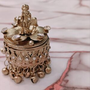 copper with brass plated kumkum bharani