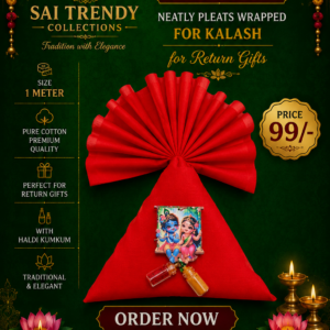 pure cotton kalash blouse piece with haldi kumkum